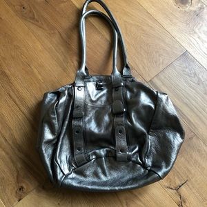 Metallic Leather Bag